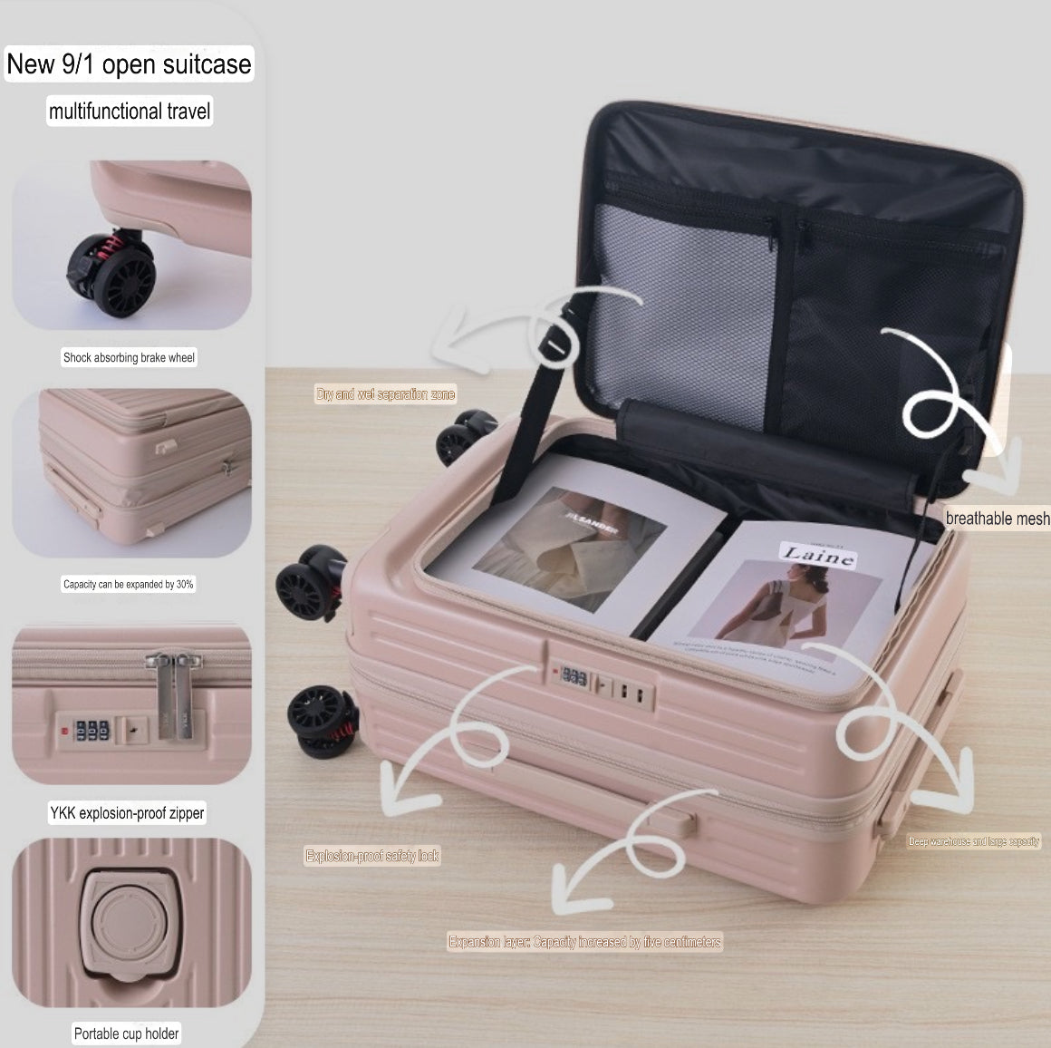 3 piece travel box set  - 20,24,28inches
