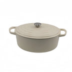 31cm oval enamel cast iron pot