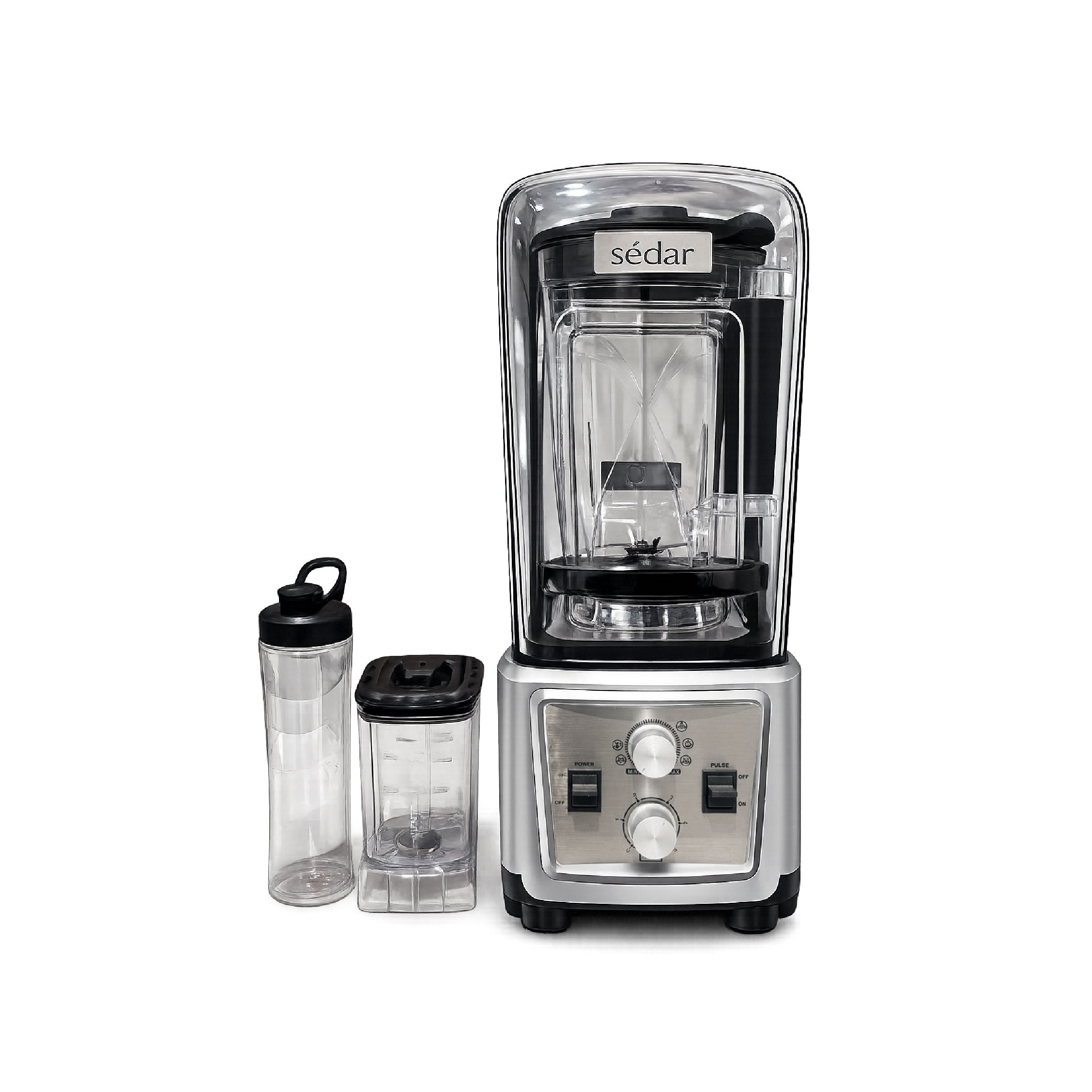 Sedar 6L Soundproof high-powered blender + 1L Dry blender jar + 1 bottle