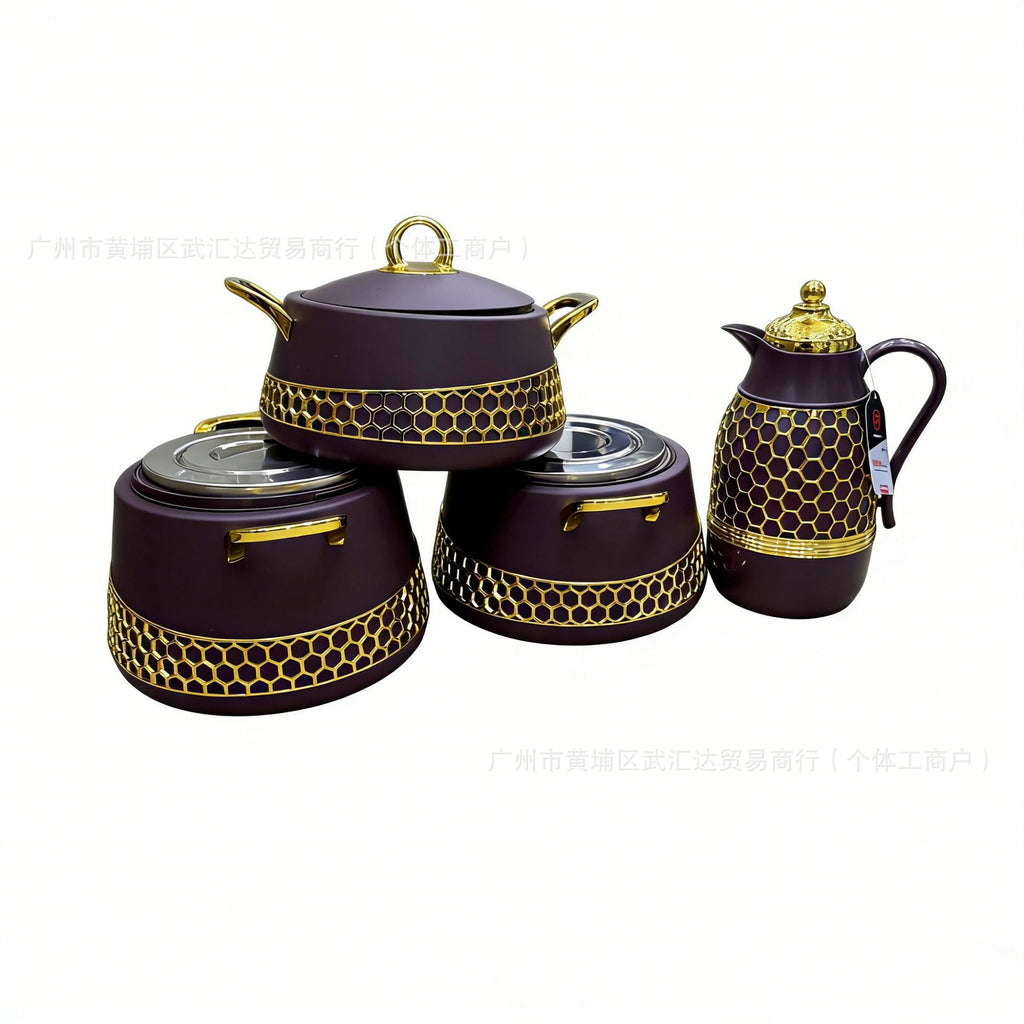 4 piece luxury food warmer - 2L,2.5L,3L, 1.5Lkettle