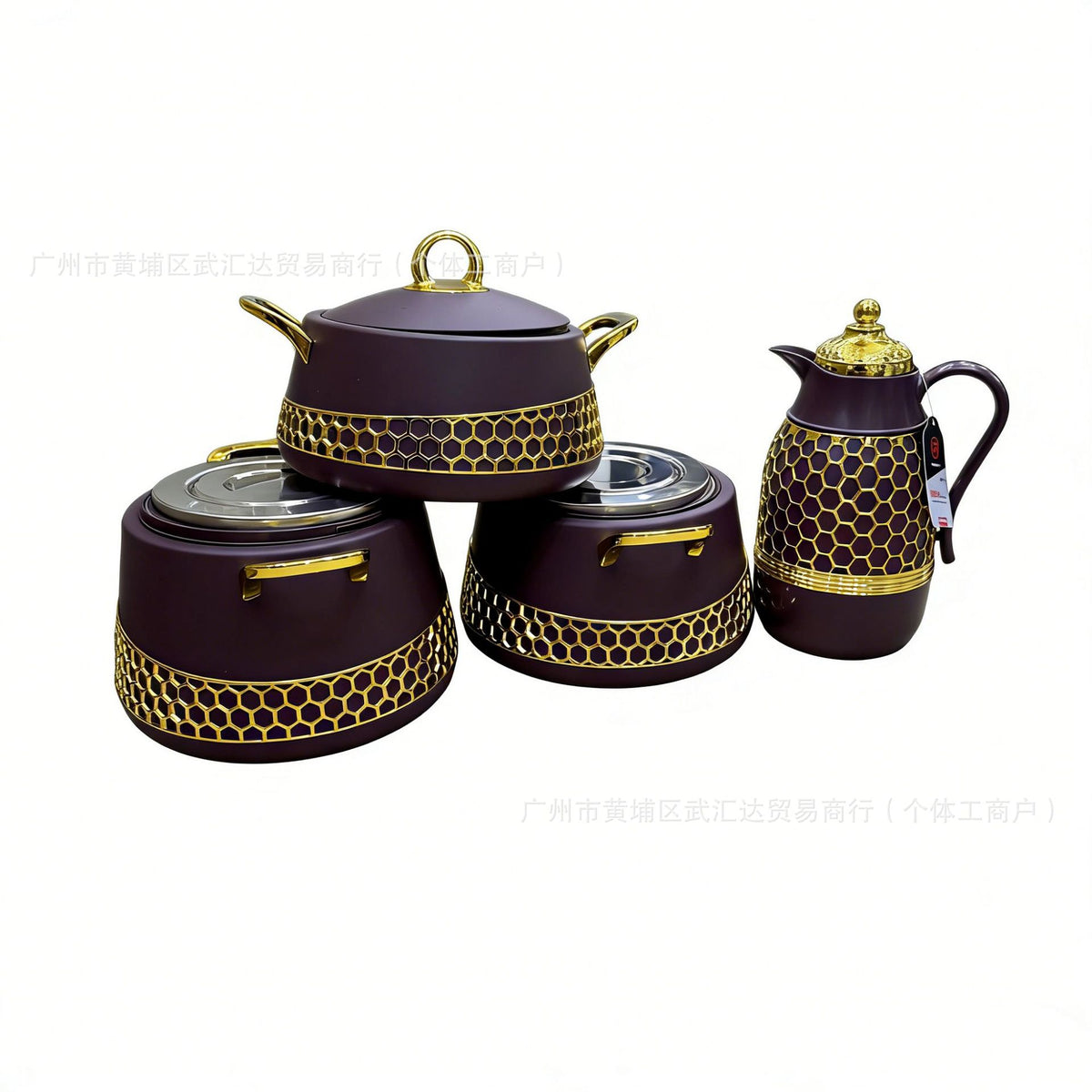 4 piece luxury food warmer - 2L,2.5L,3L, 1.5Lkettle