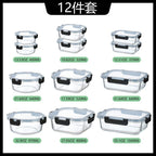 12 piece set borosilicate glass bowls