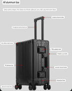 2 piece aluminum-magnesium travel box - 20 & 28inches